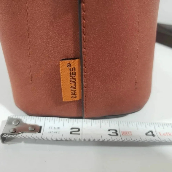 COPY - David Jones  Paris Brown Faux Leather Turnlock Crossbody. - Picture 11 of 11